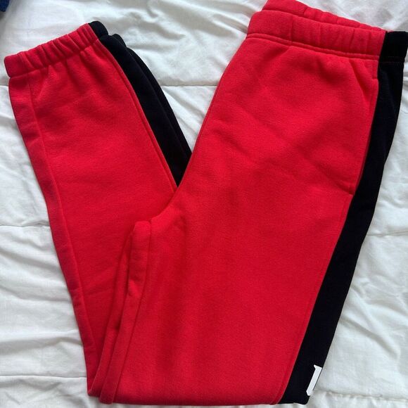 Sami Miro Vintage Unity 1990 Jogger Sweatpants Red Black‎ Size Large Women's NWT - Picture 1 of 9